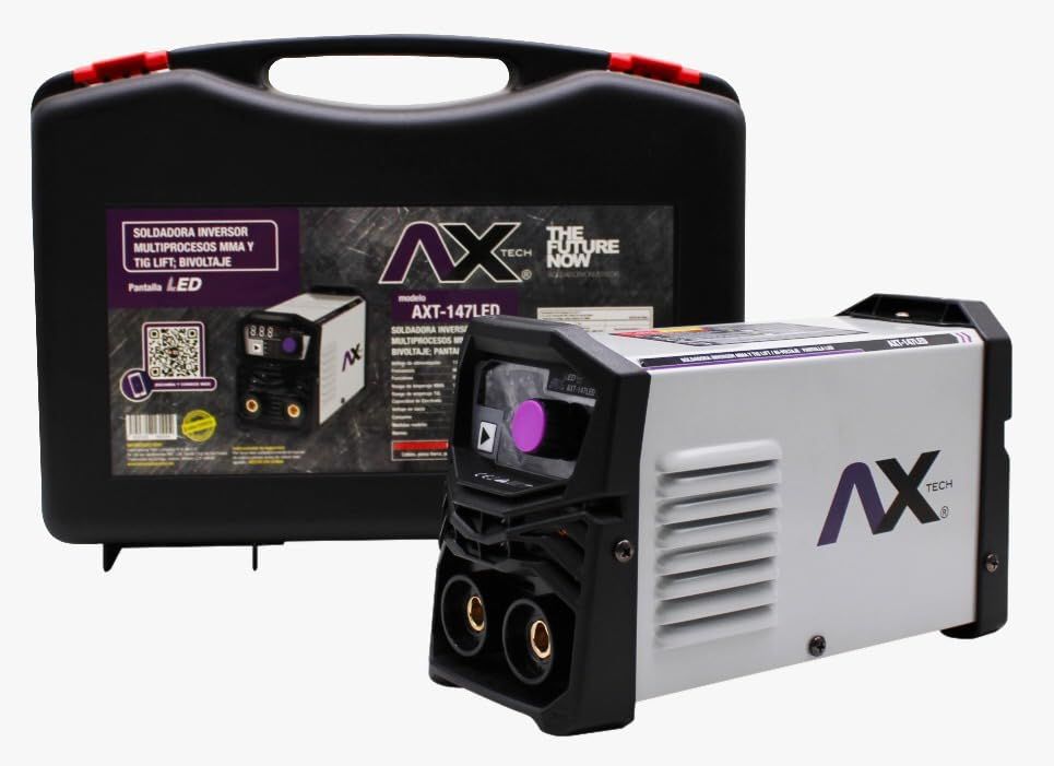 SOLDADORA INVERSOR MMA/TIG LIFT 140A, BI VOLTAJE 110/220V AXT-147LED 