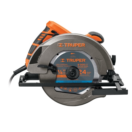 [11004] Sierra circular 7-1/4" 1500 W, profesional, Truper