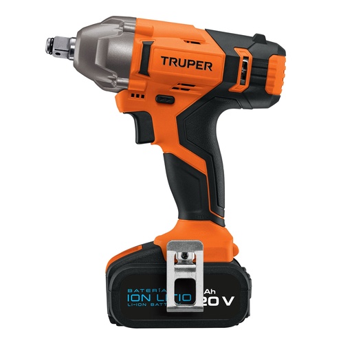 [101607] Llave de impacto inalámbrica 1/2" 20 V, profesional, Truper